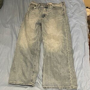 PacSun Men's Washed Light Blue Baggy Jeans